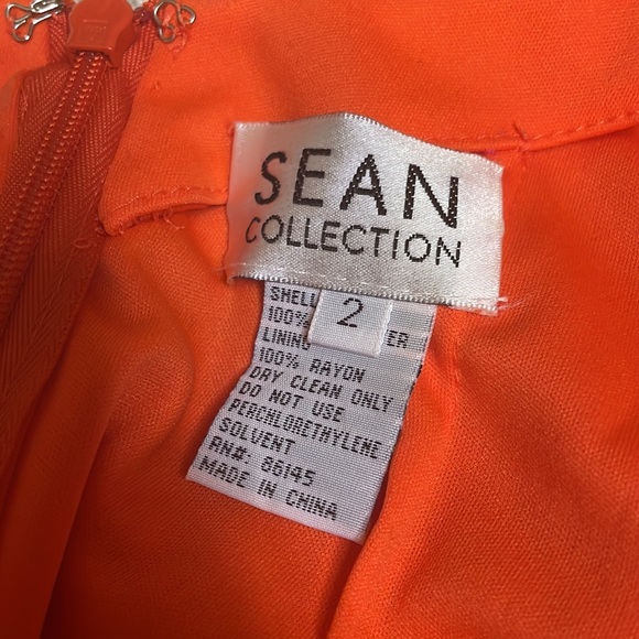 Sean Collection Coral Beaded Gown - Picture 9 of 9